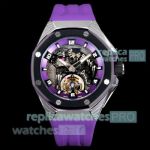 LS Factory 1:1 Clone Audemars Piguet Royal Oak Marvel Black Panther Limited Edition Purple Watch 